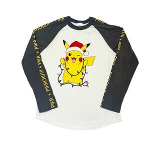 Hanna Andersson Pokemon Pikachu Holiday Shirt Size 8